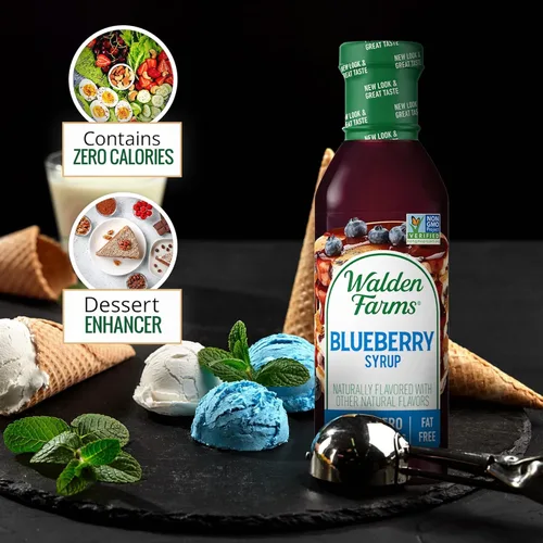 Vista 7 de Walden Farms Jarabe, fresa/arándano, 12 onzas