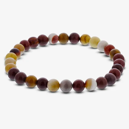 Vista 66 de Gem Avenue Handmade Round Bead Stretch Bracelet Unisex Natural Stone Beaded Jewelry for Men & Women, Elastic Wristband for Daily Wear