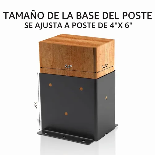 Vista 2 de 2 postes de 4 x 6 pulgadas (tamaño interior de 3.6 x 5.6 pulgadas)