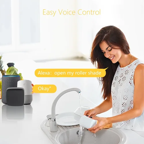 Vista 6 de Hub de RF de motor de sombra enrollable, concentrador de RF de motor AOK, hub de control remoto compatible con Alexa, Google Home, Smartthing, WiFi