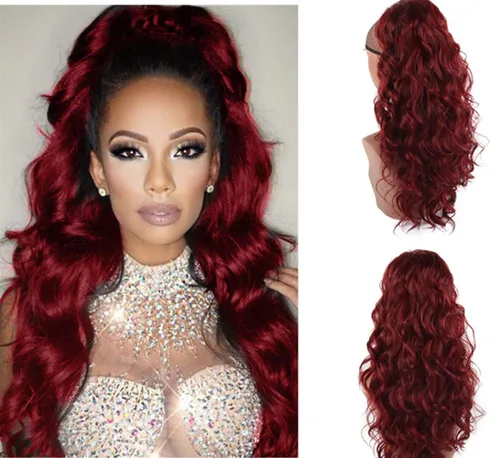 Vista 7 de CINHOO Extensiones de cabello con cola de caballo gris para mujeres negras, cola de caballo sintética con cordón, cola de caballo sintética corta