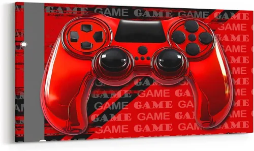 Vista 21 de Feelyou Lienzo decorativo para pared, control de juegos, oficina, pósteres para adultos, regalos de juegos, arte de pared para el baño, arte