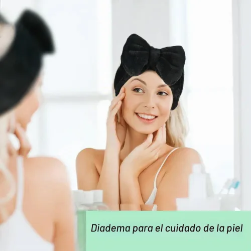 Vista 8 de Shintop Diadema de Spa, Diadema de Maquillaje de Vellón Coral Suave con Lindo Lazo, Banda Elástica para el Cabello para Lavar la Cara, Cuidado