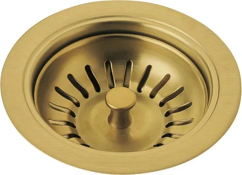 Vista 5 de Delta Faucet 72010-AR Brida y Colador para Fregadero de Cocina, Acero Inoxidable Ártico