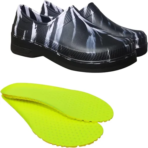 Vista 4 de Chef Shoes Men and Women Clogs Zapatos de Cocina para Hombres Kitchen Shoes Nurse Work Shoes Waterproof and Oil-Proof Antiskid Non-Slip Shoe
