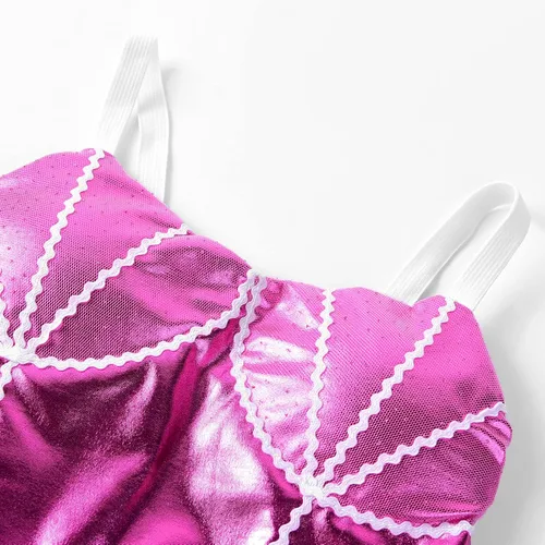 Vista 3 de Ohlover Disfraz de princesa rosa sirena para cosplay