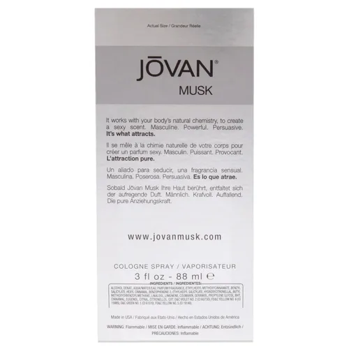 Vista 5 de Jovan Jovan Platinum Musk Men EDC Spray 3 oz