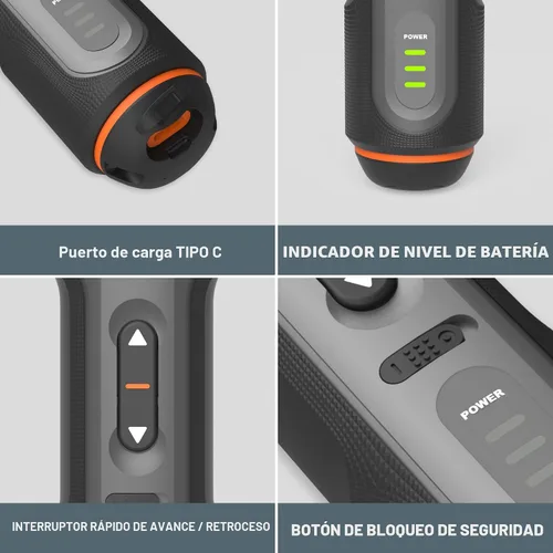 Vista 8 de WORX Destornillador de litio 4V Kit de accesorios de 30 piezas WX242L Cordless Driver with Rechargeable Battery, Black/Silver, for Home DIY