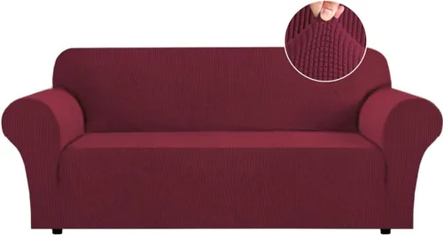 Vista 25 de Funda para futón Flamingo P de gran elasticidad sin brazos - Funda para sofá futón de tamaño completo y queen, de jacquard suave y grueso