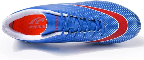 Vista 2 de ailishabroy Zapatos de fútbol para niño grande FgAg High Top Spikes Zapatos de fútbol para entrenamiento profesional Césped Hombres al aire libre
