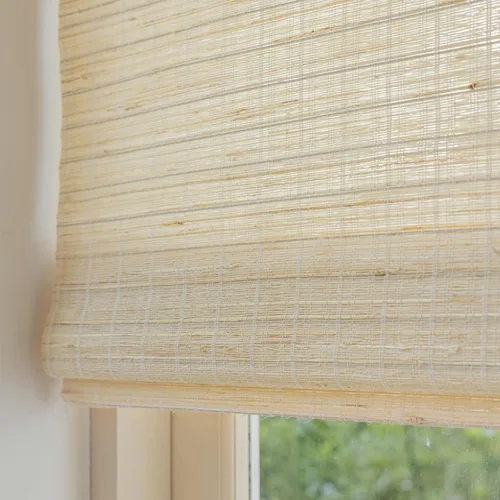Vista 8 de Persianas romanas sin cordón, persianas romanas para ventanas con rayas negras de bloqueo total premium, persianas romanas personalizadas de tela