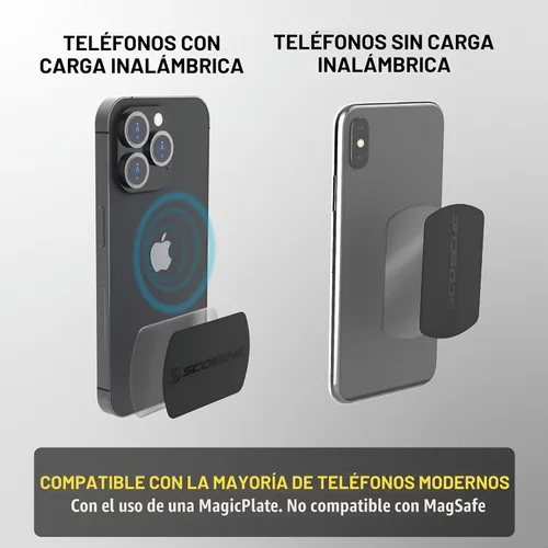 Vista 6 de Scosche MAGFMB MagicMount - Soporte magnético para teléfono celular en el automóvil - Montura magnética fuerte para iPhone/Android - Soporte