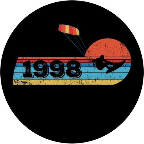 Vista 3 de Kitesurf Kitesurf Cumpleaños Vintage 1998 nacido Kitesurf PopSockets Standard PopGrip