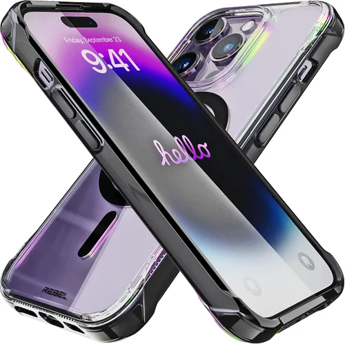 Vista 8 de Phone REBEL - Funda transparente para iPhone 14 Plus [Crystal Series Gen-4] Compatible con MagSafe Resistente, Antiarañazos, Sin Amarilleo