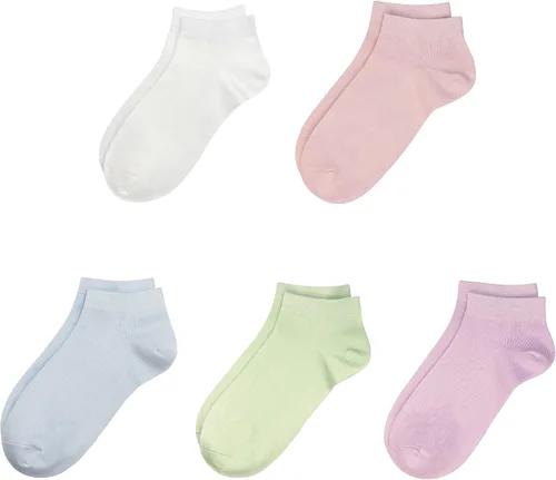 Vista 14 de SERISIMPLE Calcetines de bambú de viscosa para la escuela, calcetines de tobillo súper suaves para niños, puños elásticos, calcetines atléticos