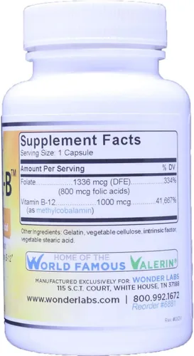 Vista 2 de Factor intrínseco con ácido fólico y vitamina B-12 1000mcg - 120 Cápsulas