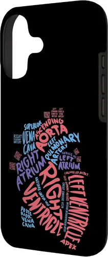 Vista 2 de Cardiac Nurse Anatomical Heart Cardiology Medical Gift Case for iPhone 17