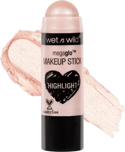 Vista 2 de Wet n Wild MegaGlo Conceal & Contour Highlighter Stick & MegaGlo - Barra de maquillaje para ocultar y contornear neutro, sigue tu bisque y MegaGlo