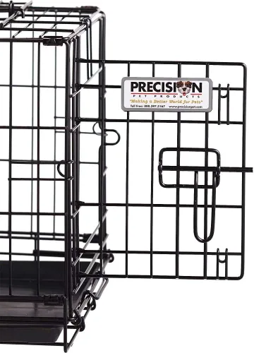 Vista 8 de Jaula grande con doble abertura Precision Pet, negra, Negro