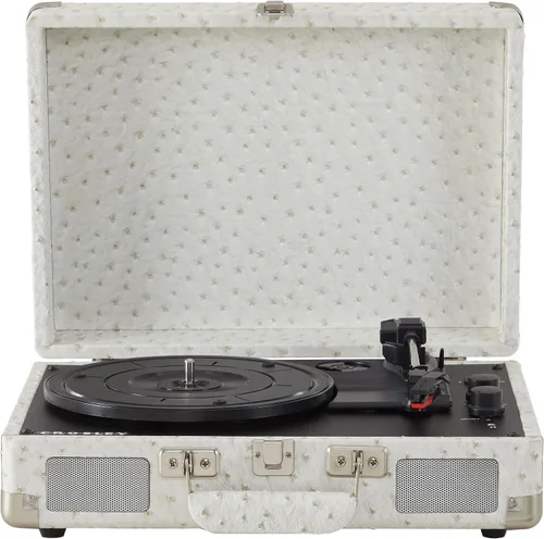 Vista 34 de Crosley CR8005F-AC Cruiser Plus - Tocadiscos vintage de 3 velocidades con Bluetooth, tipo maletín, reproductor de discos de vinilo, tablero