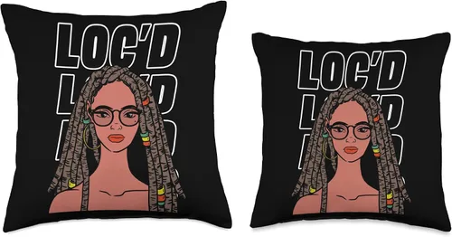 Vista 3 de Locs Afro Dreadlocks Love Natural Beauty Hair It's the Locs for Me-Afro Hair - Almohada de pelo negro americano africano, 18 x 18 pulgadas