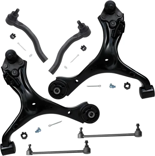 Vista 76 de Detroit Axle - Kit de extremo delantero para Chrysler 300 Dodge Charger 2011-2023 Challenger, 2 Lower Rearward Control Arms 2 Outer Tie Rods 2