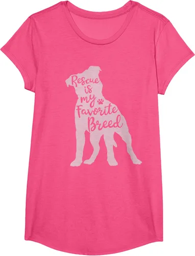 Vista 62 de Pitbull Rescue Is my Favorite Breed Dog Pit Bull Mama - Camiseta, Negro, S