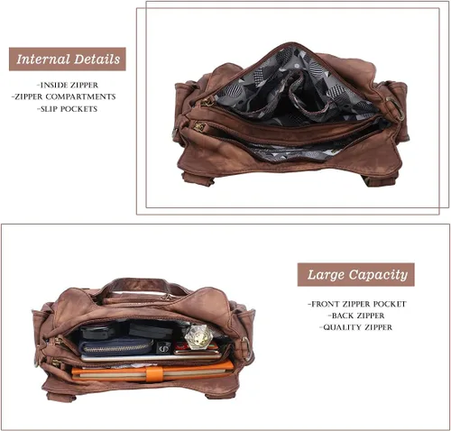 Vista 5 de Angel Barcelo Bolsos de cuero sintético para mujer, bolso de hombro, a la moda, bolsas para niñas