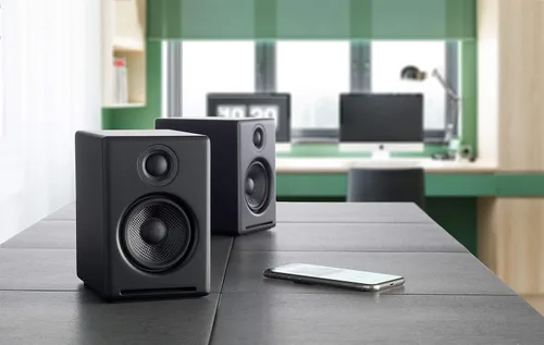 Vista 11 de Altavoces de sobremesa Audioengine A2+ inalámbricos Bluetooth de 24 bits - Altavoces de computadora de 60W para música