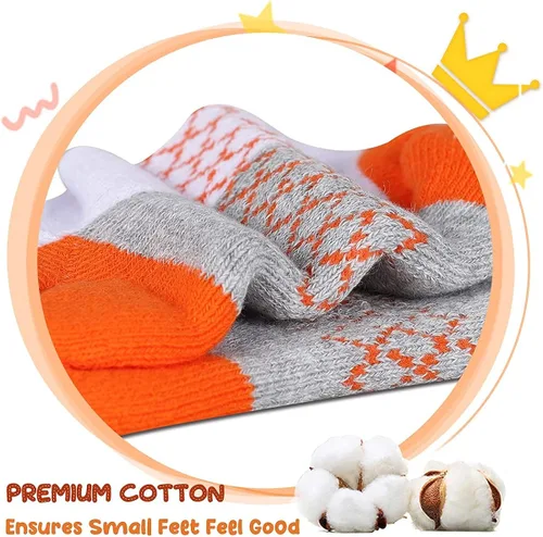 Vista 6 de Calcetines para niñas paquete de 6 calcetines atléticos al tobillo para niños suela acolchada calcetines casuales de corte bajo para niños pequeños