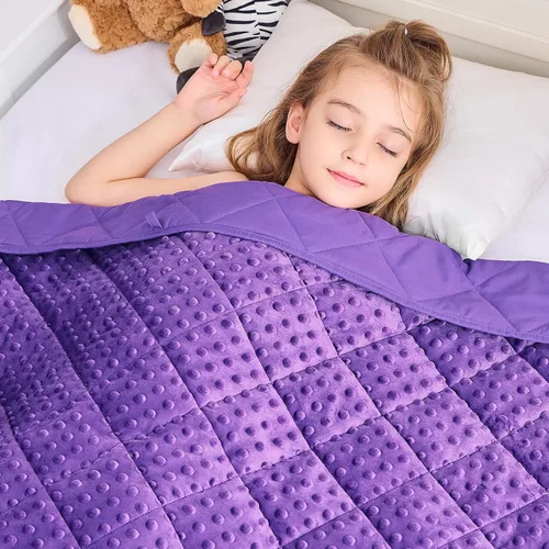 Vista 11 de yescool Manta de regazo con peso de 2 libras, manta de regazo pequeña, manta de regazo con peso, manta de regazo con calefacción de enfriamiento