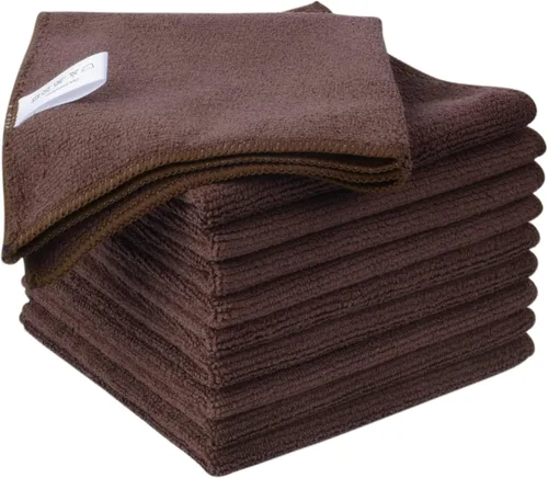 Vista 42 de KinHwa Paños de cocina para platos, paños de microfibra absorbentes de secado rápido, trapos de cocina con lado de limpieza de poliéster, ideal