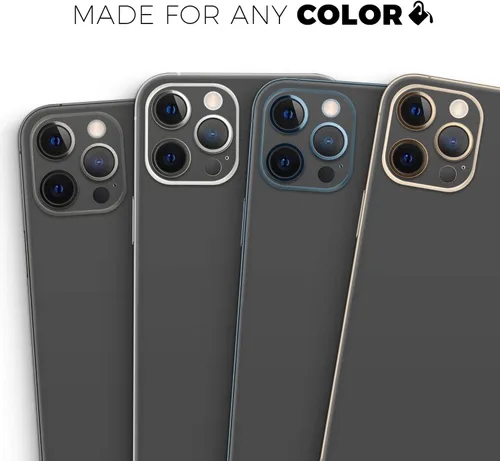 Vista 8 de DesignSkinz Kit de calcomanías de cuerpo completo compatible con iPhone 15 Plus, color gris oscuro sólido