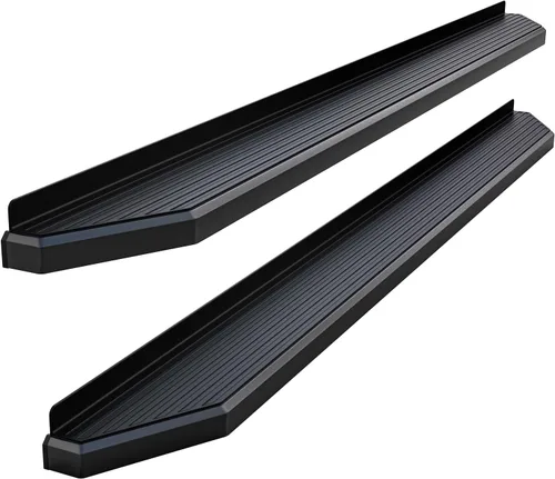 Vista 9 de APS Estribos de 6 pulgadas (estilo plano de acero inoxidable negro) Barras iBoard PLANO