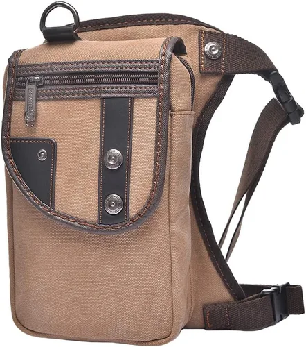 Vista 23 de Riñonera táctica al aire libre para hombres y mujeres, bolsa multifuncional para el muslo para motocicleta, bicicleta, senderismo, viajes, pesca