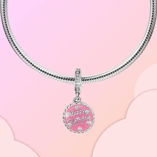 Vista 2 de LUXILLA Abalorio de plata de ley 925 para madre, hija, abuela, para familia, amor, madre, hija, abuela, para pulseras, collares, dijes, joyas