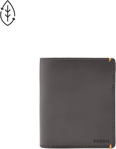 Vista 4 de Fossil Mens Joshua Vegan Cactus Leather Slim Minimalist Bifold Front Pocket Wallet
