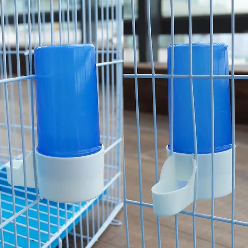 Vista 5 de Comedero automático para pájaros de 3 piezas, dispensador de agua de jaula, bebedero - accesorio para pájaros
