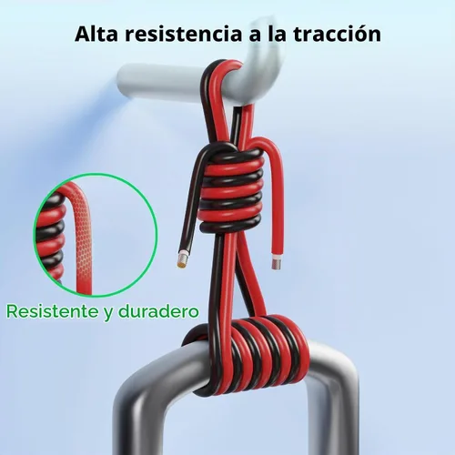 Vista 6 de Cable de Panel Solar 30 Pies Negro y 30 Pies Rojo Kit, Bateria Power Cable de Extensión Solar 10AWG (6mm²) Alambre de Cobre Estañado para Exteriores