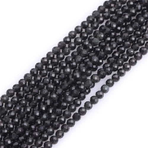 Vista 6 de GEM-Inside Cuentas espaciadoras redondas facetadas de gemas de lapislázuli azul natural semipreciosas de 2mm para hacer joyas 15