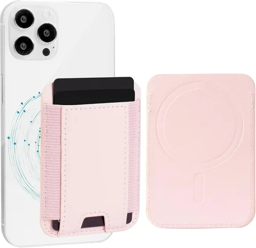 Vista 12 de Cartera magnética elástica para iPhone de cuero magnético con soporte ajustable [capacidad para 9 tarjetas] teléfono para Apple 12 13 14 15 negro 1