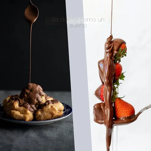 Vista 3 de Chocolates derretidos italianos premium 5 libras Solo 5 ingredientes naturales Libre de transgénicos y gluten Choco compuesto Milk DeLuxe