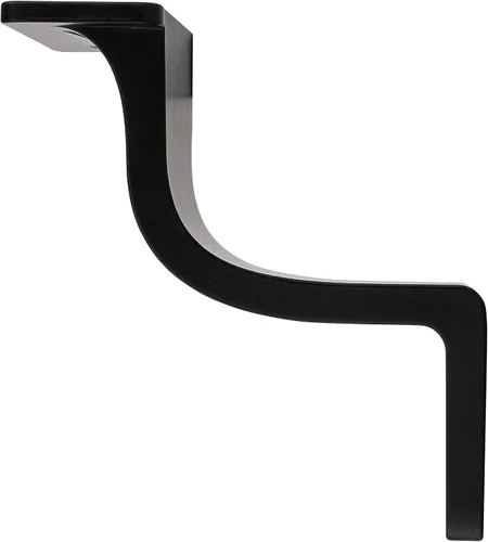 Vista 3 de National Hardware Cooper N830-519 - Soporte de barandilla de 3 pulgadas, color negro mate, soporte de barandilla de escalera para escaleras