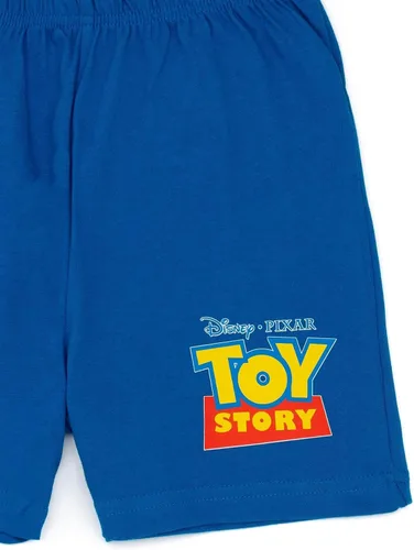 Vista 6 de Disney Toy Story - Conjunto de pijama para niños Camiseta y pantalones cortos de Sheriff Woody Cowboy para niños, ropa de dormir de película