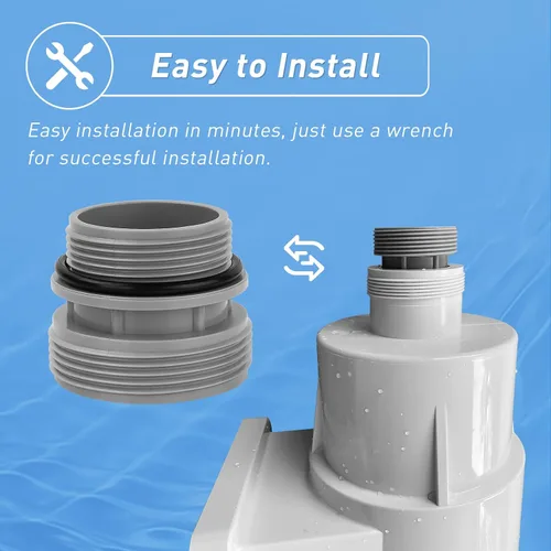 Vista 5 de Kit de adaptadores de conversión de manguera compatible con Intex Coleman 4560 de 1.575 in a 1 1/2 pulgadas, kit de conversión para manguera