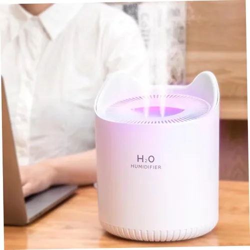 Vista 7 de Humidificadores Humidificador para dormitorio, habitación de bebé, 4.5L, humidificador de aire silencioso con luz nocturna, 2 boquillas, apagado