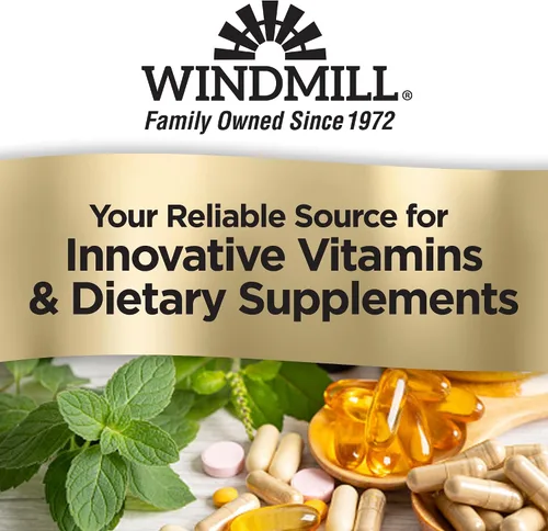 Vista 5 de Windmill Vitaminas naturales glicinato de magnesio 200 mg, apoya la salud muscular, articular y cardíaca, apoyo energético y óseo, cápsulas