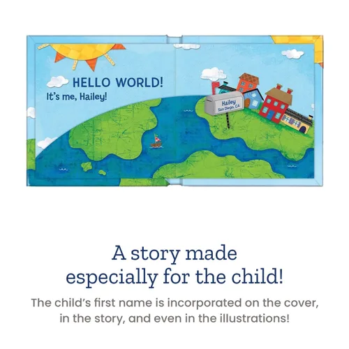 Vista 15 de Hello World! (gemelos) - Historia infantil personalizada - I See Me! (historia del tablero azul) Encuadernación desconocida