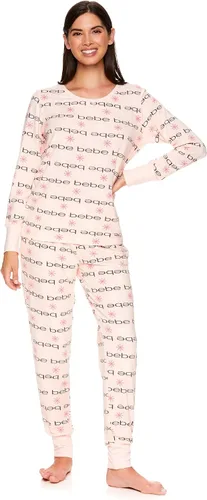 Vista 4 de bebe Conjunto de camisa de manga larga para mujer y pantalones de pijama ajustados para descansar