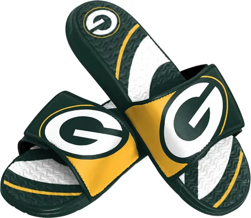 Vista 12 de FOCO mens NFL Team Logo Athletic Sport Shower Flip Flop Sandals Gel Slides